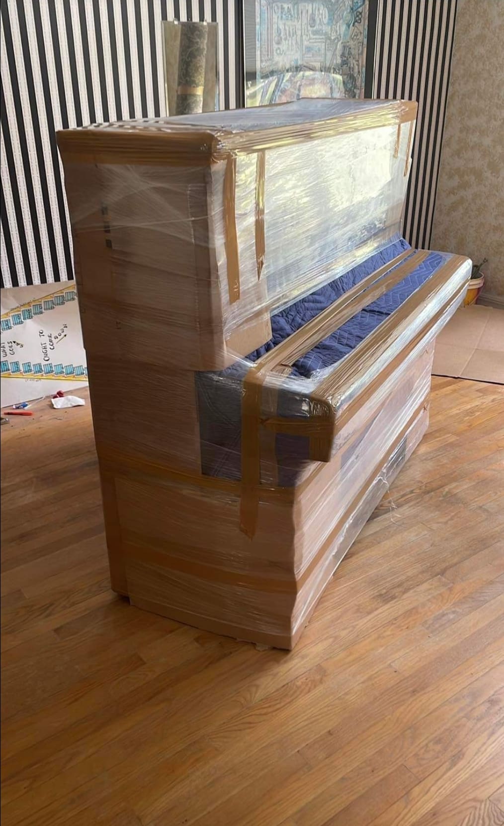 Upright piano moving