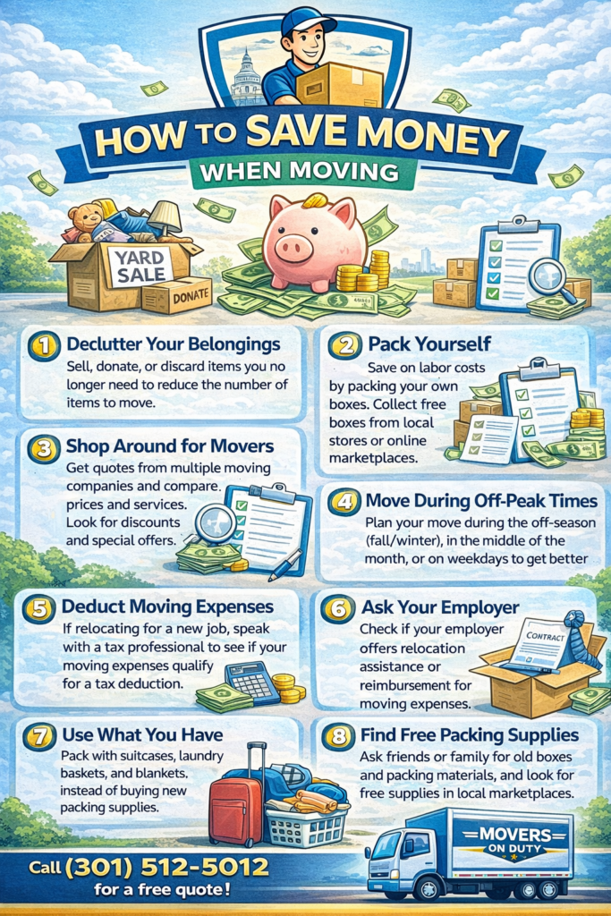 how to save money when moving