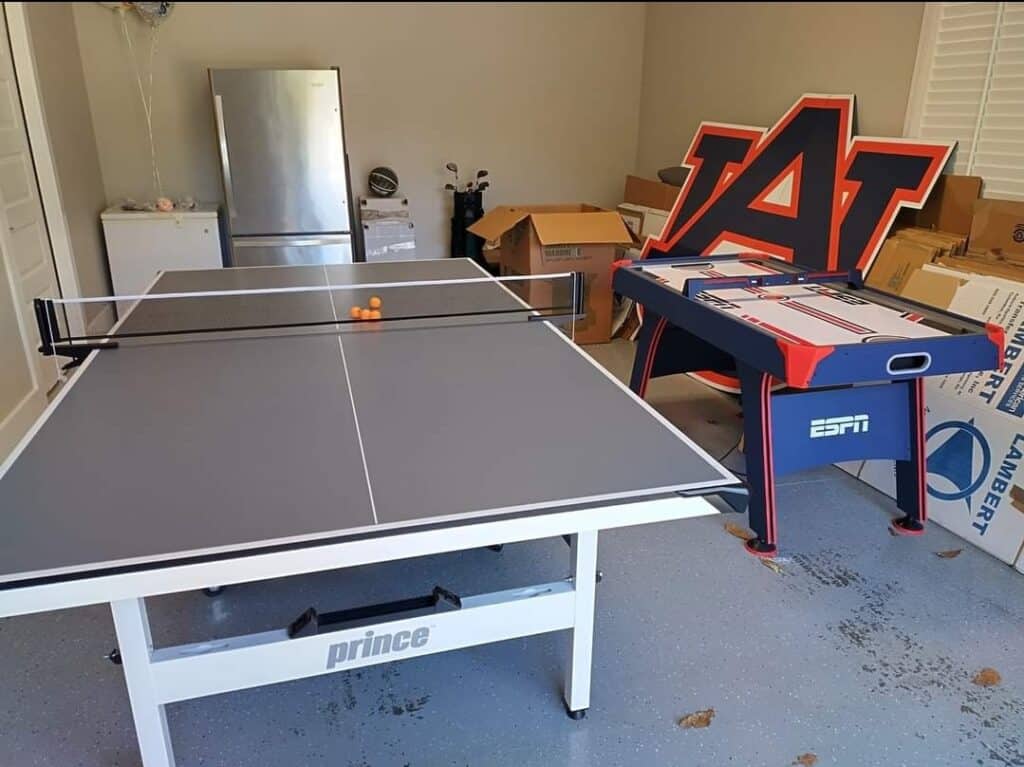 packing a ping-pong table