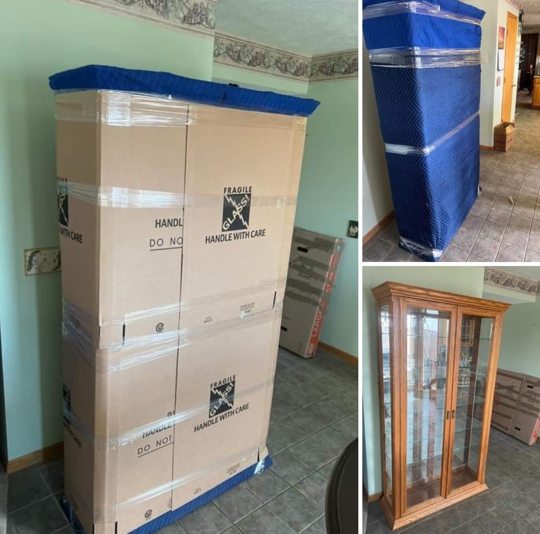 how to move a curio cabinet