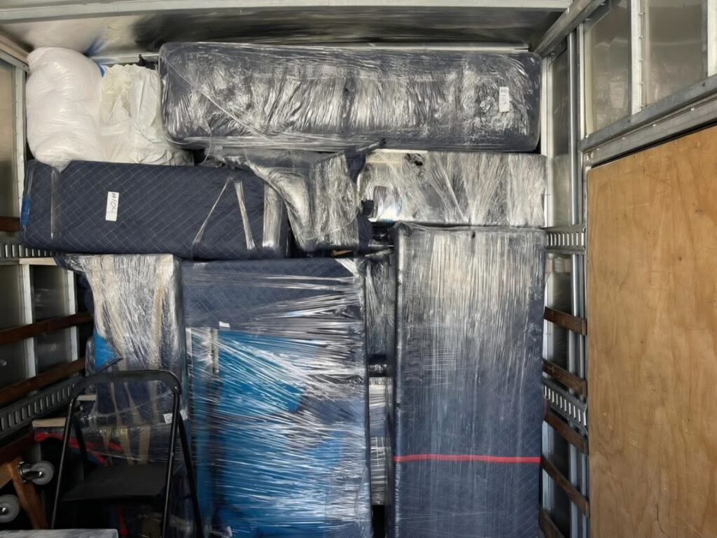 Movers on duty loading a truck