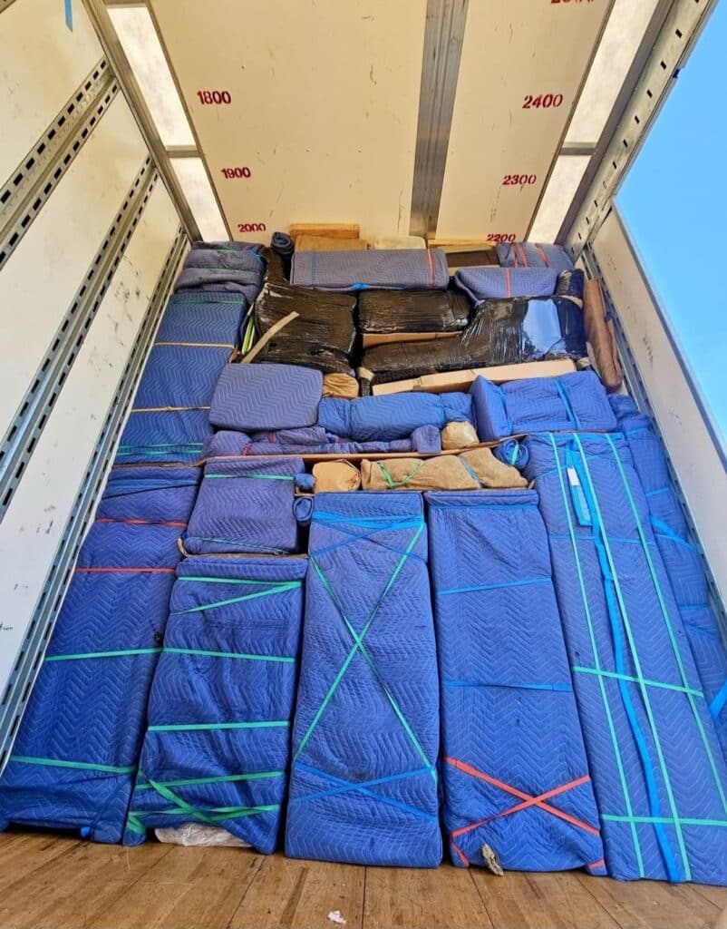 Furniture protection included with the move
